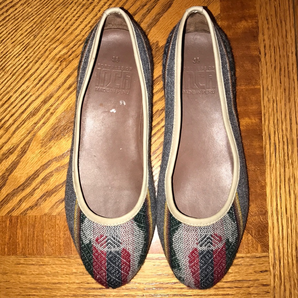 Fortress of Inca ballet flats